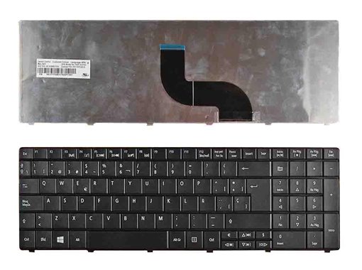 TECLADO PARA PORTÁTIL ACER TM8571 E1-521 E1-531 E1-531G E1-571 E1-571G NEGRO WIN8 VERSIÓN 3) NSK-AU01S PK130C92S00 9Z.N3M82.11D