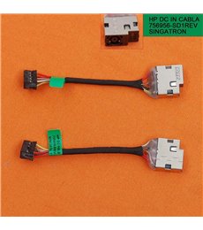 CONECTOR DC JACK PARA PORTÁTIL HP 763699-001 756966-FD1 756956-SD1 PJ985