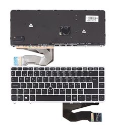 TECLADO PARA PORTÁTIL HP ELITEBOOK 840 G1 850 G1 MARCO PLATA