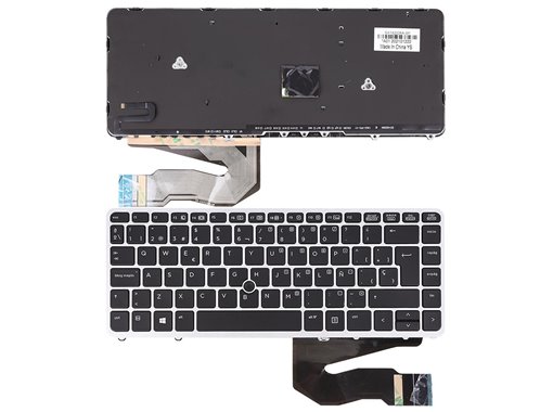 TECLADO PARA PORTÁTIL HP ELITEBOOK 840 G1 850 G1 MARCO PLATA