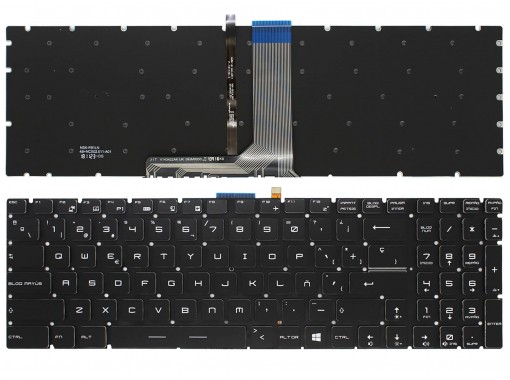 TECLADO PARA PORTÁTIL MSI GT62 GT72 GE62 GE72 GS60 GS70 GL62 NSK-FB1LN RETROILUMINADO