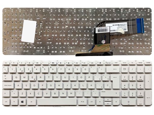 TECLADO EN COLOR BLANCO PARA PORTÁTIL HP PAVILION 17-F SIN MARCO