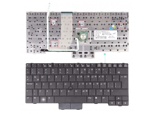 TECLADO PARA PORTÁTIL HP ELITEBOOK 2540 2540P 598790-001 V108602AS1 PK1309C2A00