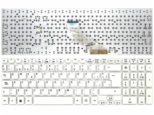 TECLADO EN BLANCO PARA PORTÁTIL ACER ASPIRE V3-571G V3-551 SERIES