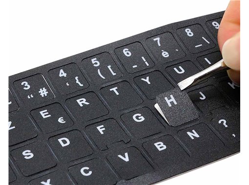 PEGATINA PARA CONVERTIR TECLADO EN IDIOMA TURCO NEGRO