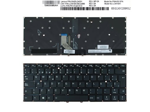 TECLADO PARA PORTÁTIL LENOVO YOGA 910-13IKB YOGA 5