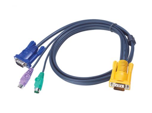Cable KVM PS/2 con SPHD 3 en 1 de 1,8 m