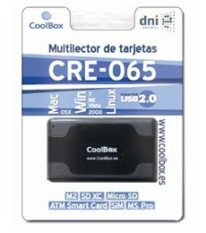 CRE-065 USB 2.0 Negro lector de tarjeta