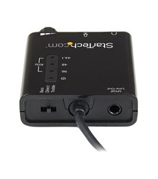 Tarjeta de Sonido Estéreo USB Externa Adaptador Conversor con Salida SPDIF - Negro