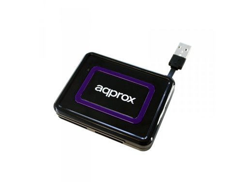 appCRDNIB lector de tarjeta USB 2.0 Negro, Púrpura