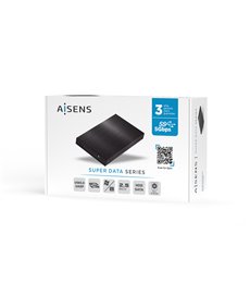 Caja Externa 2,5? ASE-2523B 9.5MM SATA a USB 3.0/USB3.1 GEN1, Negra