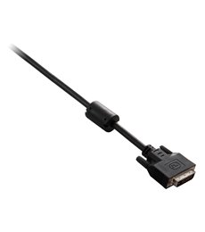 Cable negro de vídeo con conector DVI-D macho a DVI-D macho 2m 6.6ft
