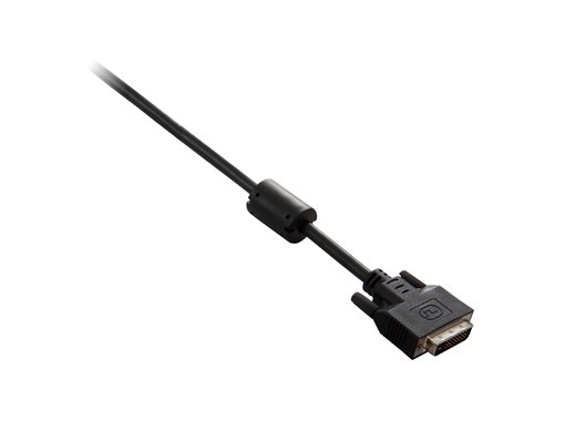Cable negro de vídeo con conector DVI-D macho a DVI-D macho 2m 6.6ft