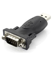 133382 cambiador de género para cable USB A RS-232 Negro