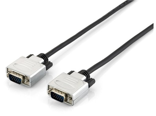 118860 cable VGA 1,8 m VGA (D-Sub) Negro, Plata
