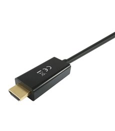 119390 adaptador de cable de vídeo 2 m DisplayPort HDMI Negro