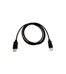 Cable de vídeo negro Pro DisplayPort macho a DisplayPort macho 2m