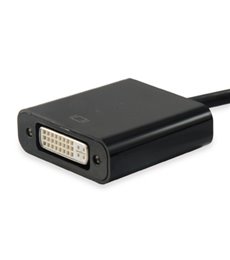 133433 adaptador de cable de vídeo Mini DisplayPort DVI-I Negro