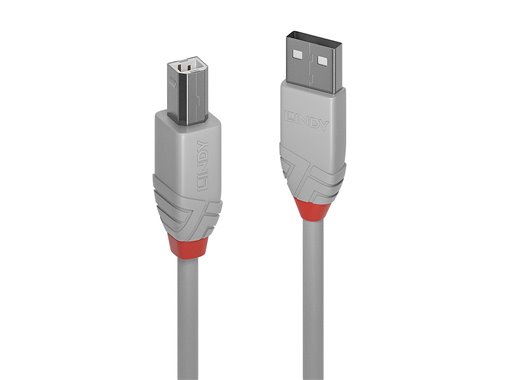 36683 cable USB 2 m USB 2.0 USB A USB B Gris