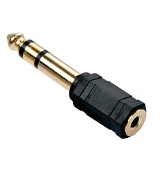 35620 cambiador de género para cable 6.3mm 3,5mm Negro