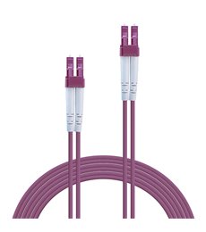 46342 cable de fibra optica 3 m LC OM4 Rosa