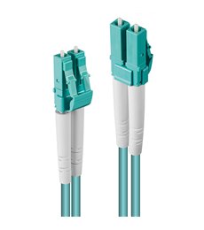 46374 cable de fibra optica 10 m LC OM3 Turquesa