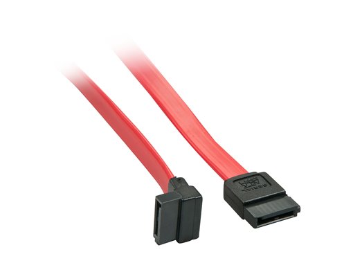 33351 cable de SATA 0,5 m SATA 7-pin Negro, Rojo