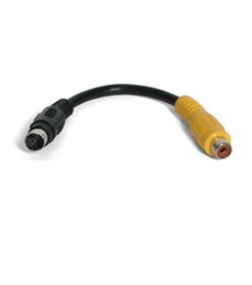 6 inch S-Video to Composite Video Adapter cable S-vídeo 0,15 m Negro