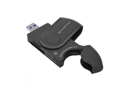 StreamVault BIAN04B lector de tarjeta USB 3.2 Gen 1 (3.1 Gen 1) Type-A Negro