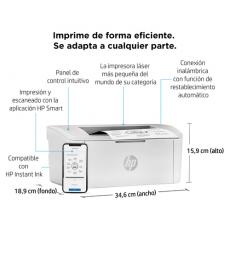 LaserJet Impresora M110w, Blanco y negro, Impresora para Oficina pequeña, Estampado, Tamaño compacto