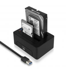 EW7014 base de conexión para disco duro USB 3.2 Gen 1 (3.1 Gen 1) Type-A Negro