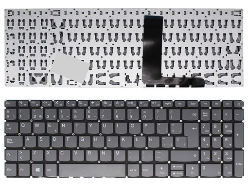 Tastatur für Laptop LENOVO IDEAPAD 320-15ABR 320-15IAP 320-15AST 320-15IKB GRIS WIN8 SIN MARCO