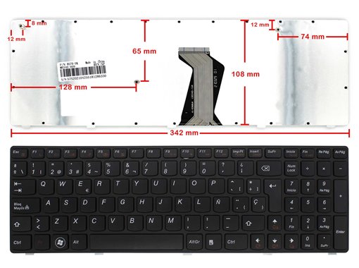 Tastatur LENOVO B590 B590A B590G B570 B570A B570E B570G B570T B575 B575E B580 V570 V570C Y570 Z570