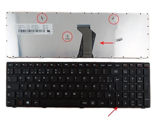 Teclado para LENOVO G500 G505 G510 Negro Marco Negro WIN8 OEM