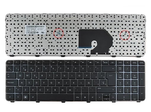 TECLADO PARA PORTÁTIL HP DV7-6000 MARCO BRILLANTE