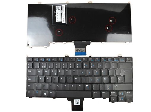 Teclado para DELL Latitude E7440 E7420 E7240 Negro  (para Win8)