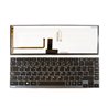 Teclado para TOSHIBA U900 GRAY Marco Negro (Backlit para Win 8 OS) 