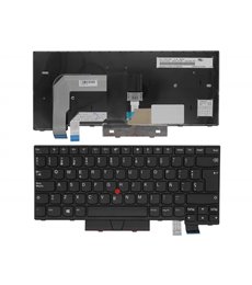 Deutsche Tastatur für Lenovo ThinkPad T460, T470 und T480 - Schwarz mit Rahmen