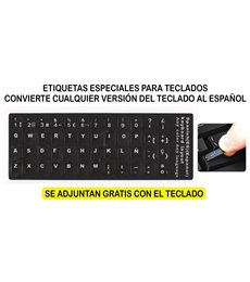 Portatilmovil® - Pegatinas teclado Español, pegatinas de color