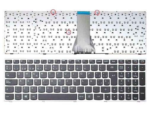 TECLADO PARA PORTÁTIL LENOVO G50-70 PLATA TECLADO PARA PORTÁTIL LENOVO G50-70 PLATA