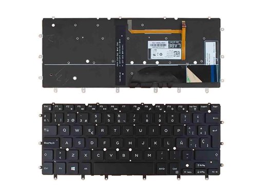 TECLADO RETROILUMINADO PARA PORTÁTIL DELL XPS 13 9343 9350 7347 7348 NEGRO