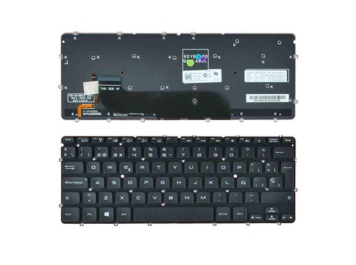 TECLADO RETROILUMINADO PARA PORTÁTIL DELL XPS 13 L321X 0X52TT NEGRO