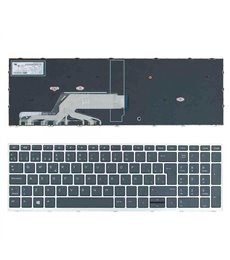 TECLADO PARA PORTÁTIL HP PROBOOK 450 G5 455 G5 470 G5 NEGRO CON MARCO PLATA