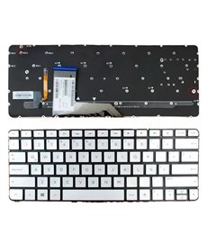 TECLADO PARA PORTÁTIL HP SPECTRE 13-4000 13-4100 13-4200 X360 PLATA SIN MARCO