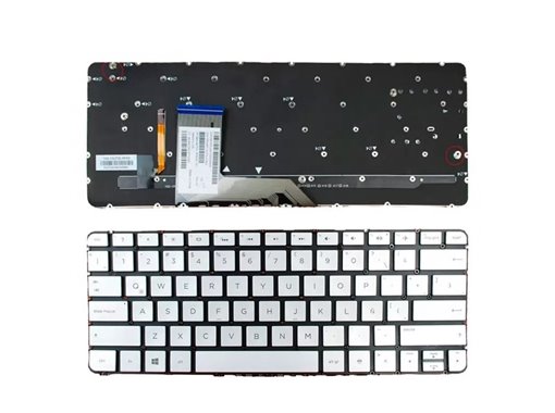 TECLADO PARA PORTÁTIL HP SPECTRE 13-4000 13-4100 13-4200 X360 PLATA SIN MARCO