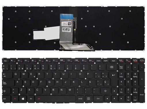 TECLADO PARA PORTÁTIL LENOVO IDEAPAD YOGA 700-15ISK NEGRO RETROILUMINADO