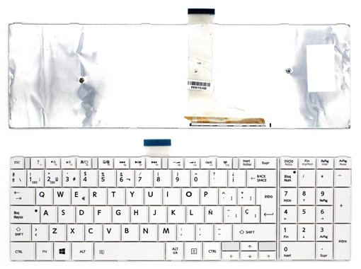 TECLADO PARA PORTÁTIL TOSHIBA SATELLITE C50-A C50D-A BLANCO