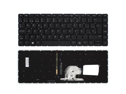 TECLADO PARA PORTÁTIL HP PROBOOK 440 G5 445 G6 440 G7 445 G7 SERIES L38138-131 RETROILUMINADO