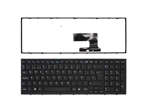 TECLADO PARA PORTÁTIL SONY VAIO VPC-EL VPC-EH SERIES CON MARCO NEGRO