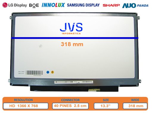 Bildschirm LTN133AT18 glänzend HD 13.3 zoll